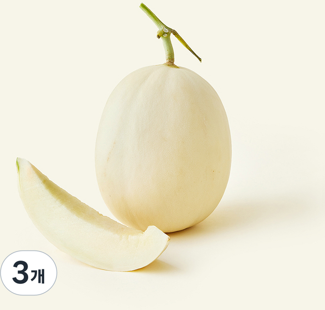 하늘그린 천안 수신 백자 메론, 3개, 1.6kg