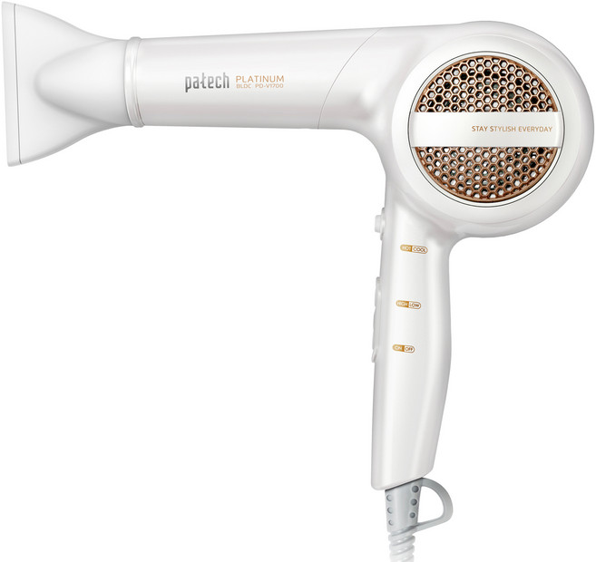 파테크 BLDC 헤어 드라이어 1850W, PD-V1700, 화이트