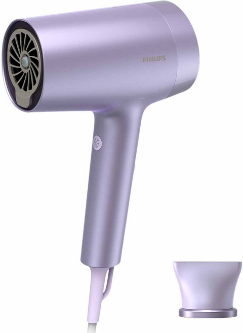 필립스 7000 시리즈 써모 쉴드 어드밴스드 헤어드라이기 BHD720/09 1800W, 라이트 메탈릭 퍼플