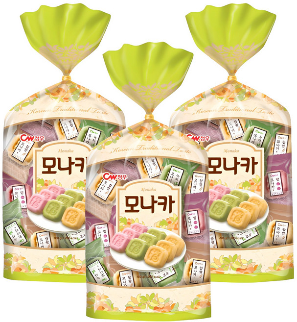 청우식품 모나카, 400g, 3개