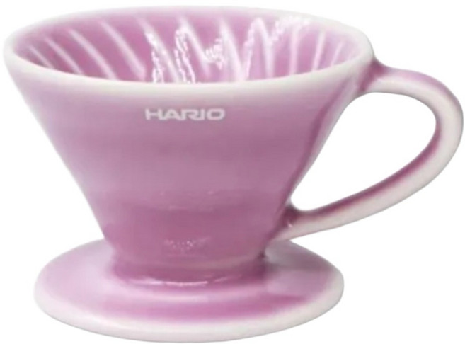 HARIO 好璃奧 V60 彩色迷你品飲杯 40ml, 1個, 粉紫色