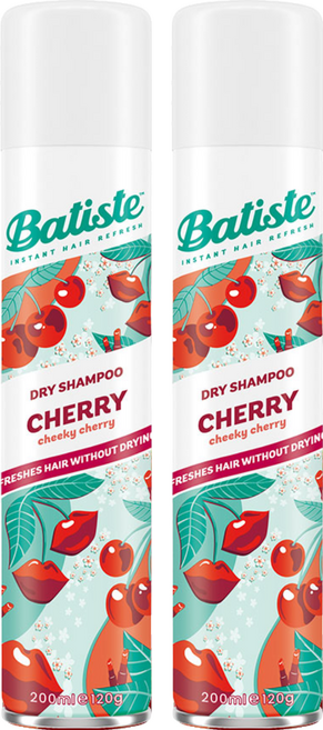 Batiste 芭緹絲 乾洗髮噴霧 香甜櫻桃, 200ml, 2瓶