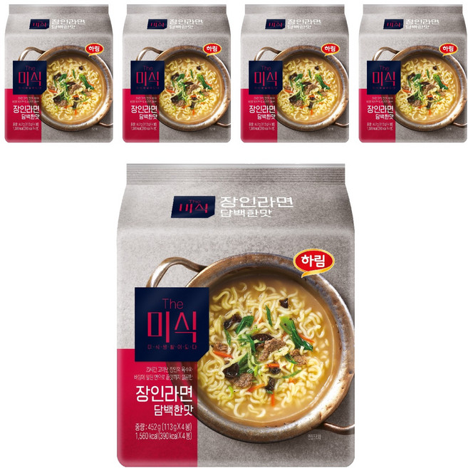 더미식 장인라면 담백한맛 113g, 20개