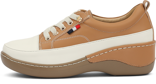 제이슈 소가죽 앤드미 경량 통굽 스니커즈 5cm