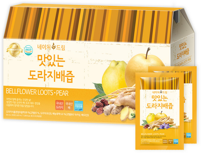 네이처드림 맛있는 도라지배즙, 80ml, 30개