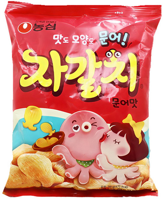 농심 자갈치 문어맛, 90g, 1개