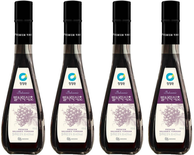 청정원 발사믹식초, 350ml, 4개