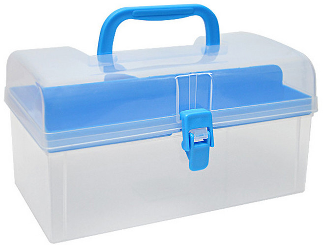 W.I.P 台灣聯合文具 手提工具盒 顏色隨機, 1個