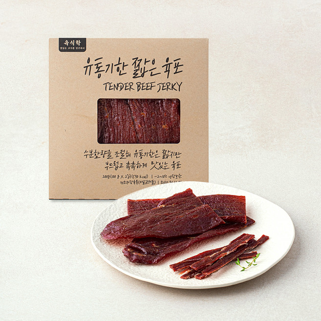 육식학 유통기한 짧은 육포, 200g, 1개