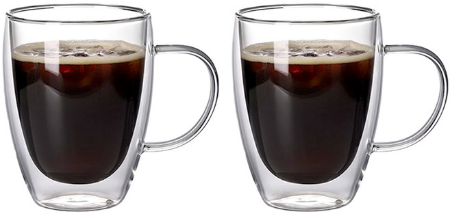 칼딘 더블 월 글라스 DGC-01 350ml, 2개