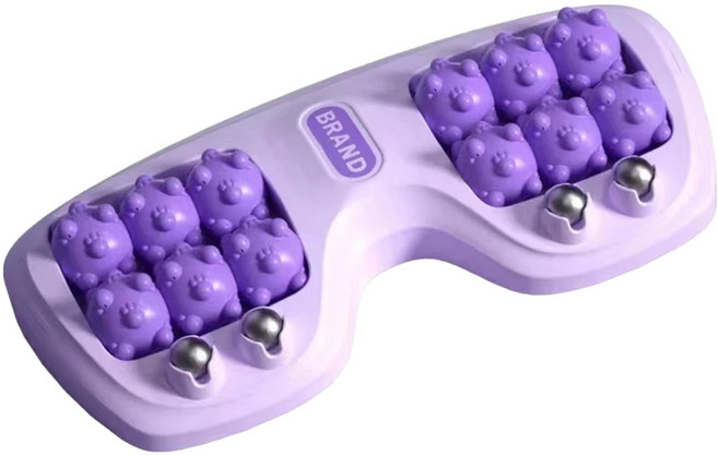貓爪造型顆粒腳底按摩器 T1705A PP+磁鐵材質, 紫色, 1台
