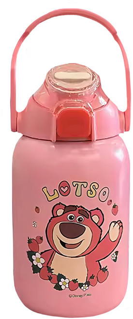 TOY STORY 玩具總動員 304水壺, 熊抱哥 粉色, 850ml, 1個