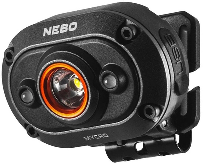 NEBO Mycro 輕便頭燈 USB充電 400流明 IPX4(吊卡) NB7003 46 x 32 x 34mm, 黑色, 1個