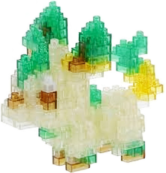 nanoblock 河田積木 迷你積木 NBPM-083, 1個, 葉伊布 水晶特別版