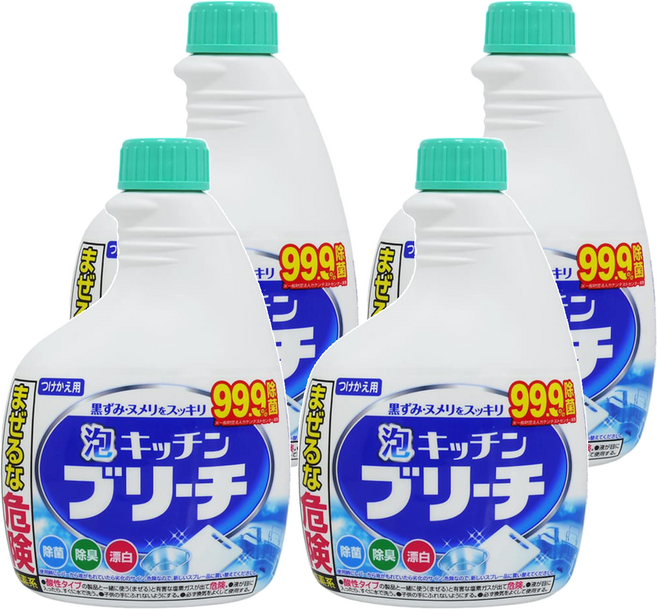 Mitsuei 廚房泡沫清潔劑補充瓶, 400ml, 4瓶