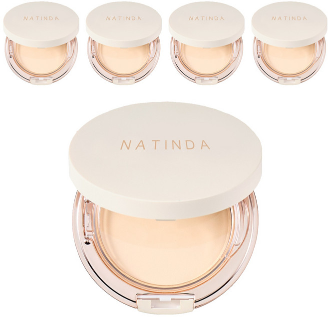 나틴다 오일컷 파우더 팩트, 부드럽고자연스러운23호, 5개