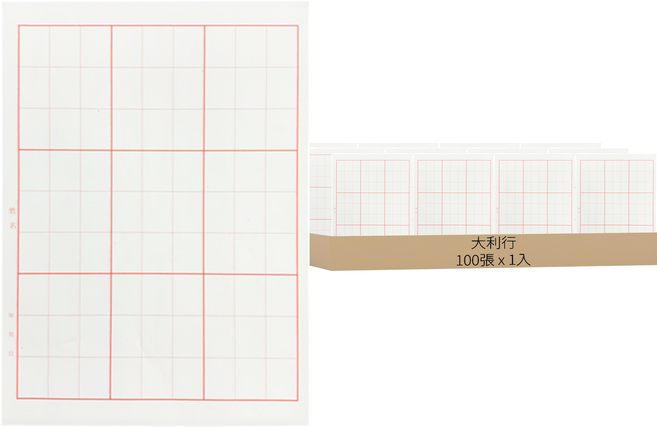 9格毛邊紙100張, 1入, 100張