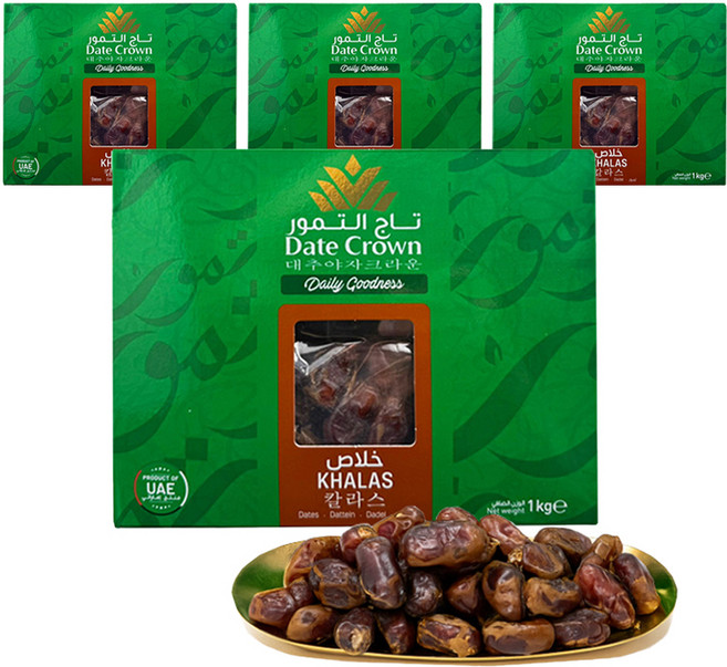 데이트크라운 칼라스 대추야자, 1kg, 4개