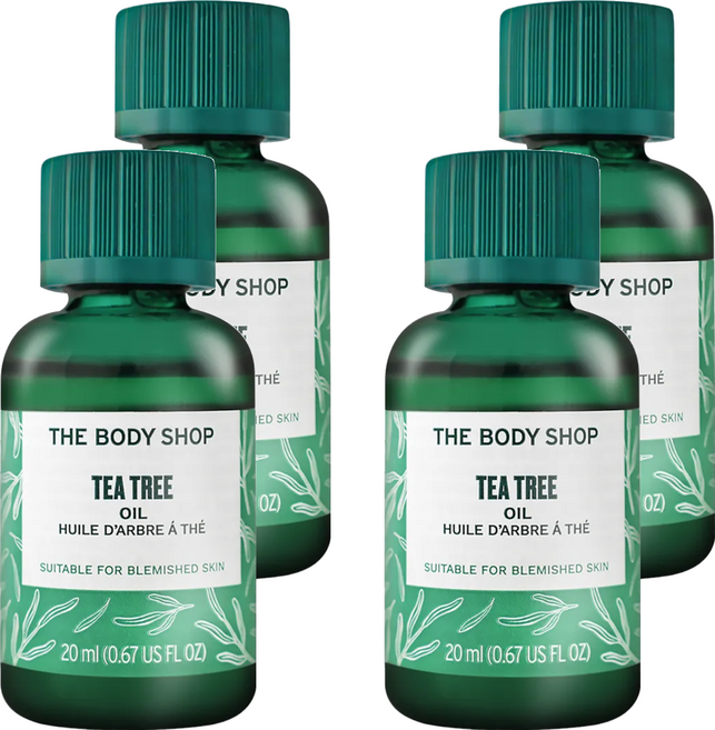 THE BODY SHOP 美體小舖 國際航空版 茶樹精油, 20ml, 4瓶