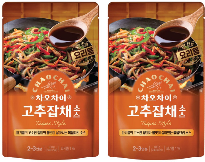 차오차이 고추잡채 소스, 100g, 2개