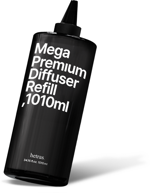 헤트라스 메가 프리미엄 대용량 디퓨저 리필 + 뾰족캡, 플라워파크, 1.01L, 1개