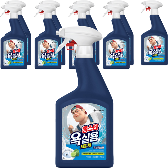 홈스타 욕실용 세정제 라임바질향, 750ml, 10개