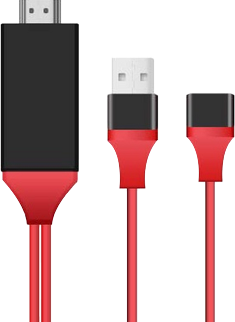 三合一電視線 安卓/蘋果/Type-C 62.5g, 1個