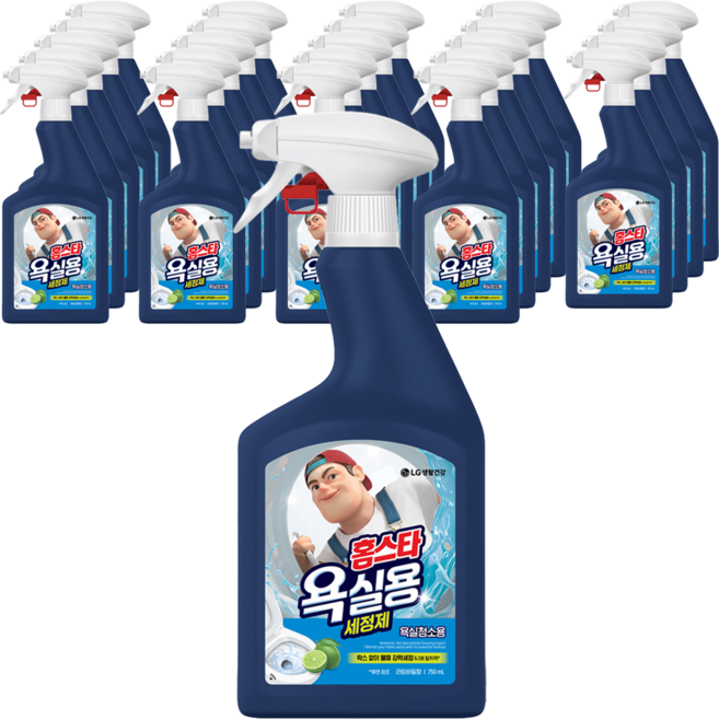 홈스타 욕실용 세정제 라임바질향, 750ml, 25개