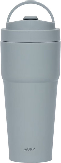 WOKY 沃廚 台灣公司貨 二代渾圓杯鈦陶瓷, 紺青藍, 770ml, 1個