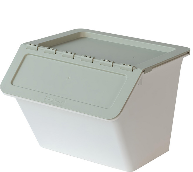 SHUTER 樹德 大嘴鳥家用整理箱 15L MHB-3332, 淺黛綠色 + 雪白色, 1個
