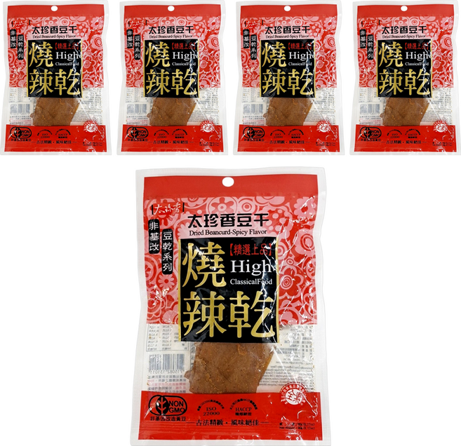 太珍香 燒辣乾 紅色, 90g, 5包