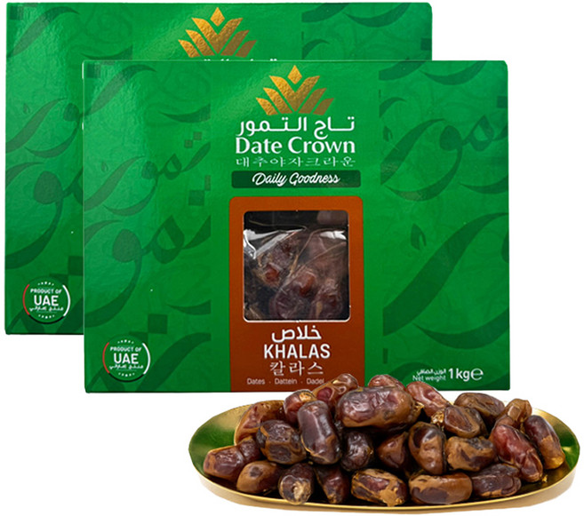 데이트크라운 칼라스 대추야자, 1kg, 2개