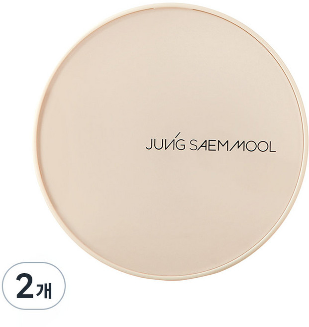 JUNG SAEM MOOL 鄭瑄茉 裸肌遮瑕氣墊粉餅 14g + 補充蕊 14g, #21, 2個