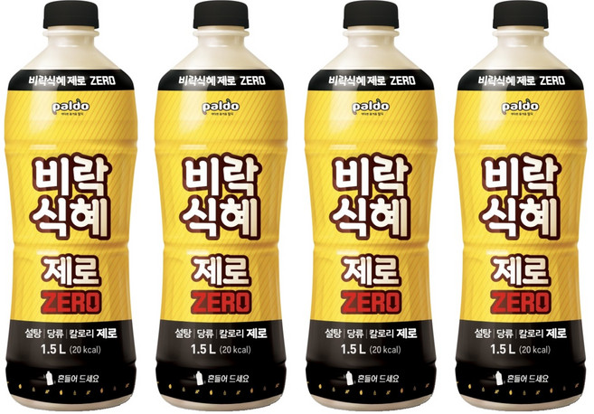 paldo 八道 秘樂甜米露 Zero, 4個, 1.5L