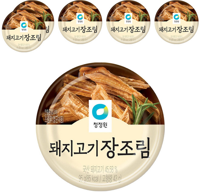 청정원 돼지고기 장조림, 95g, 6개
