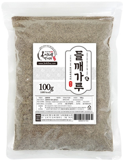 복이네먹거리 탕용 껍질째 들깨가루, 100g, 1개