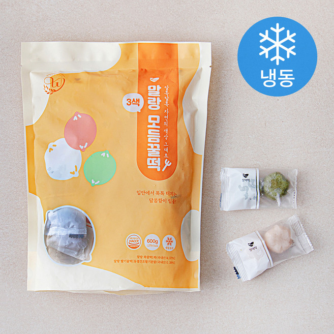 창억떡 말랑 모듬 꿀떡 (냉동), 600g, 1개입, 1개