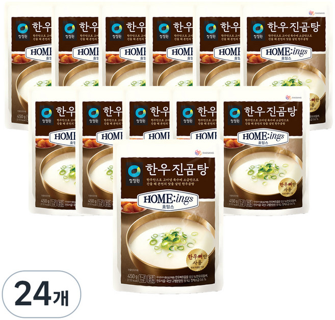 청정원 호밍스 한우진곰탕, 450g, 24개