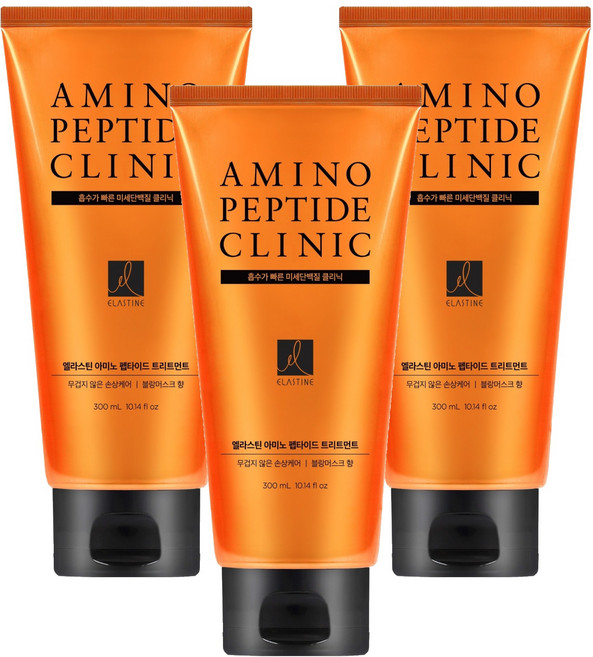 엘라스틴 아미노펩타이드 극손상 집중케어 트리트먼트, 300ml, 3개