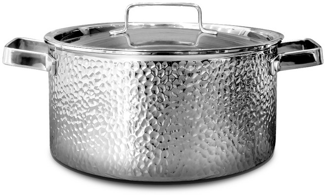 벨라쿠진 인덕션 통5중 햄머드 양수 냄비, 24cm, 1개