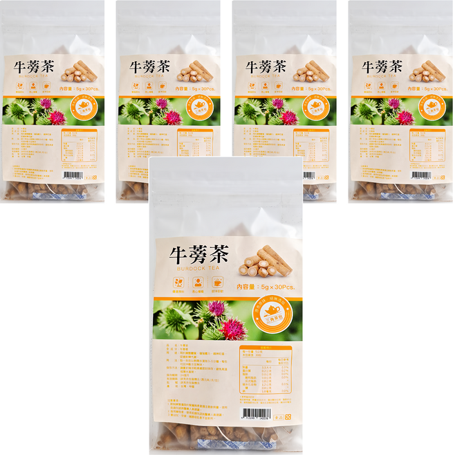 仁濟中藥 牛蒡茶, 5g, 30包, 5袋