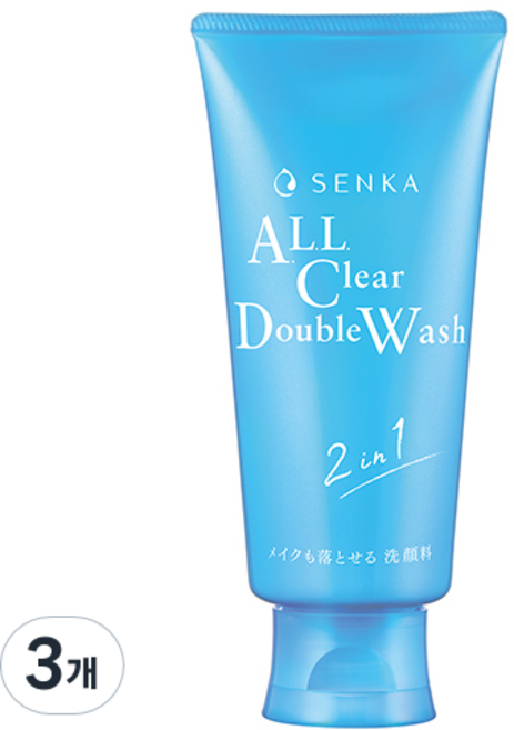 SENKA 專科 All Clear 雙效水洗A潔面乳, 120g, 3個