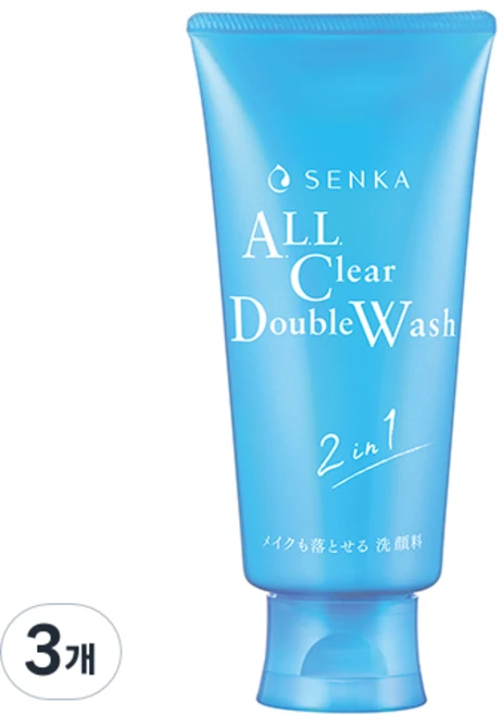 센카 올 클리어 더블 워시 A 클렌징 폼, 120g, 3개 - 쿠팡
