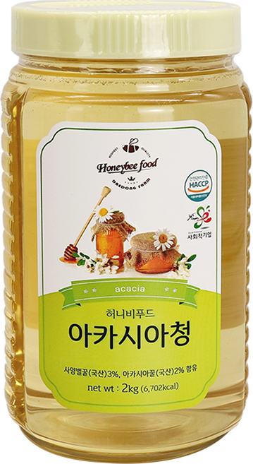 허니비푸드 아카시아청, 1개, 2kg