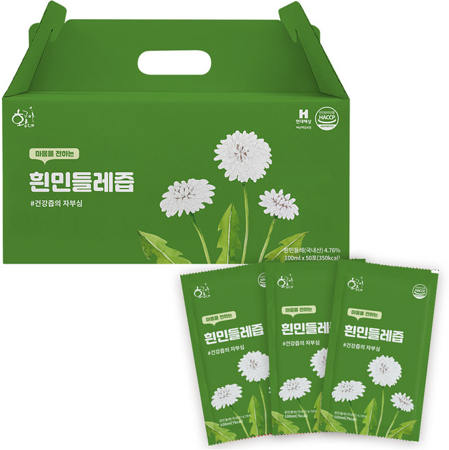 황금이네 흰민들레즙 진액 엑기스 100ml 50포, 5L, 1개