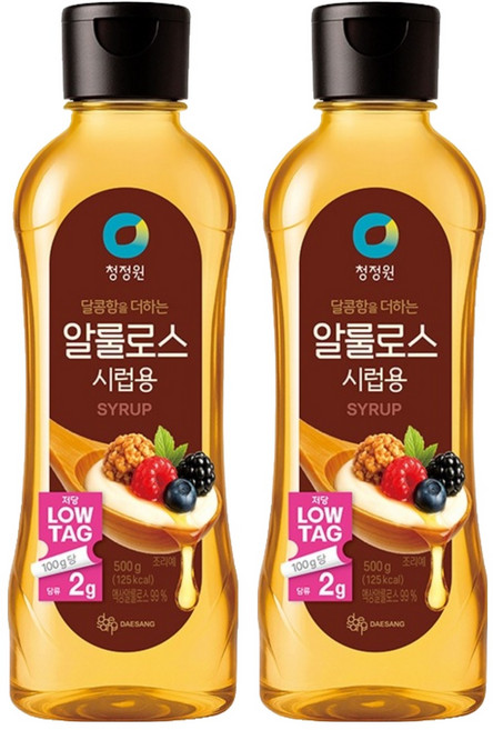 청정원 알룰로스 시럽용, 500g, 2개