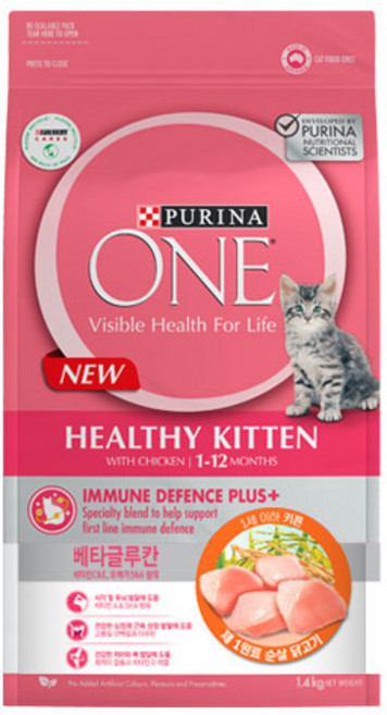 퓨리나원 캣 기능성 사료, 키튼, 1.4kg, 1개