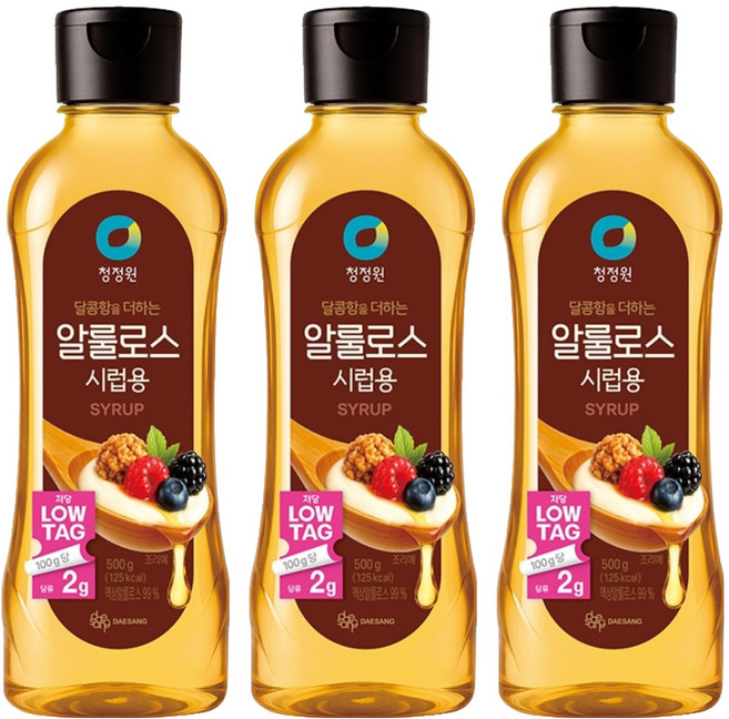 청정원 알룰로스 시럽용, 500g, 3개