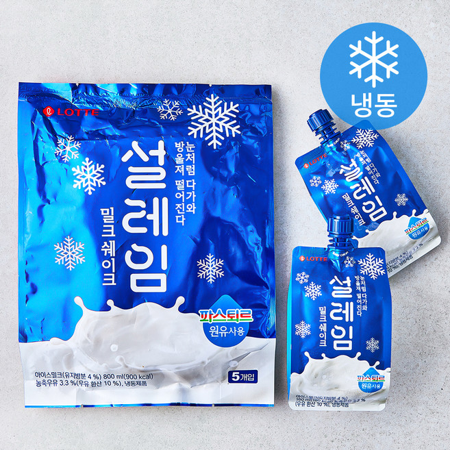 롯데 설레임 아이스크림 (냉동), 160ml, 5개입, 1개