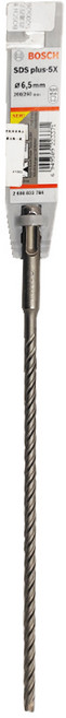 BOSCH 博世 台灣公司貨 SDS plus-5X 4溝4刃鎚鑽鑽頭 200 x 6.5 x 260mm, 1支